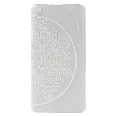 

Flower of semicircle Pattern Soft Thin TPU Rubber Silicone Gel Case Cover for Lenovo K3 Note/A7000
