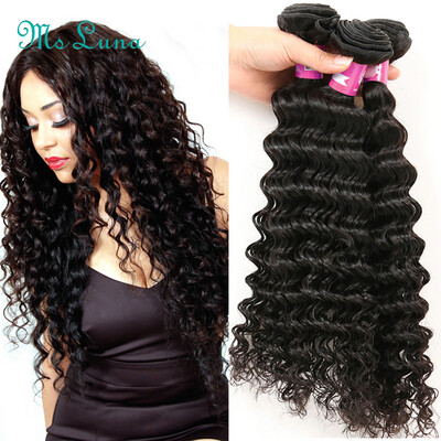 

Brazilian Deep Wave Hair Products 8A Grade Virgin Unprocessed Human Hair Extensions Brazilian Deep Wave Virgin Hair