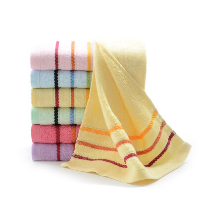 

Bamboo bamboo fiber towel soft absorbent bamboo charcoal face wash towel color section yellow