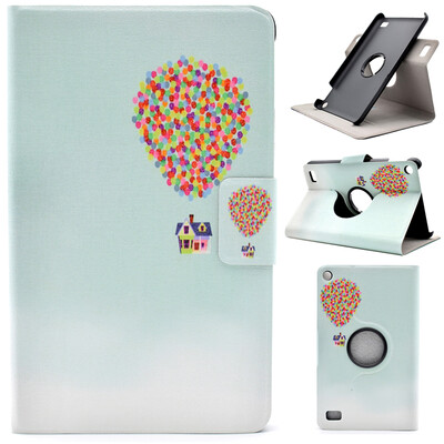 

Moving Castle Style 360 Rotating Flip Cover with Stand Function and Credit Card Slot for Amazon Kindle Fire 7 2015