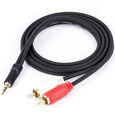 

Akihuasha (CHOSEAL) 3.5mm one sub-two Lotus head audio cable 3.5 turn double lotus audio cable 3 meters QS3002T3