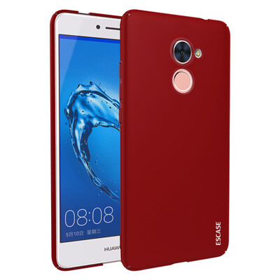 

ESCASE Huawei 7plus mobile phone case to send removable buckle deduction all-inclusive paint skin feeling series hard shell protective cover Chinese red
