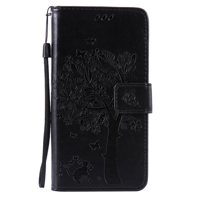 

Black Tree Design PU Leather Flip Cover Wallet Card Holder Case for HUAWEI HONOR 5C