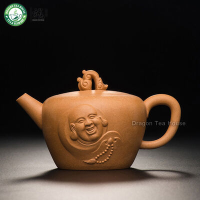 

Buddha Handmade Yellow Yixing Zisha Clay Teapot By Shao Meihua 270ml 912 oz