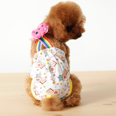 

Huayu pet (hoopet) dog menstrual physical pants belts pants small dog teddy magic bear pants S