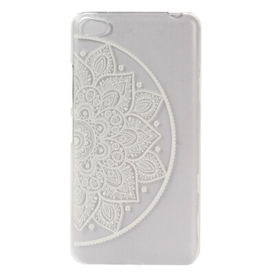 

Flower of semicircle Pattern Soft Thin TPU Rubber Silicone Gel Case Cover for Lenovo S60