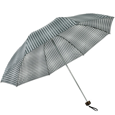 

Paradise umbrella high-density water-proof British business lattice all-steel 30 off umbrella 5712 gray grid