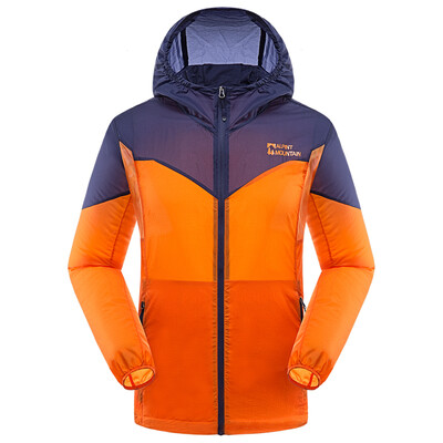 

Elmont ALPINT MOUNTAIN outdoor UPF40 + skin clothing men and women thin sunscreen spring and summer breathable anti-UV skin coat sunscreen 640-106 sky blue