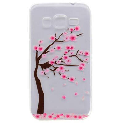 

Cherry tree Pattern Soft Thin TPU Rubber Silicone Gel Case Cover for Samsung GALAXY J3