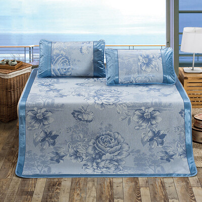 

Shanshan shine mattresses Ice skirt three-piece foldable mattress jacquard ice silk mats Champs Elysees Blue 18 m beds