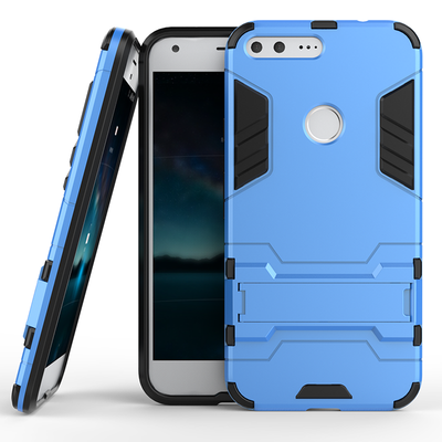 

Синий Slim Robot Armor Kickstand Ударопрочный жесткий корпус из прочной резины для Google Pixel XL