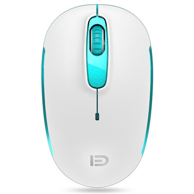 

Fude M510 Wireless Mute Mouse Notebook Desktop PC Office Gaming Mouse White Blue