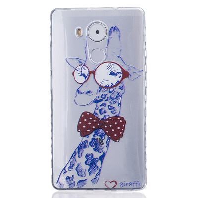 

Giraffe Pattern Soft Thin TPU Rubber Silicone Gel Case Cover for HUAWEI Mate 8