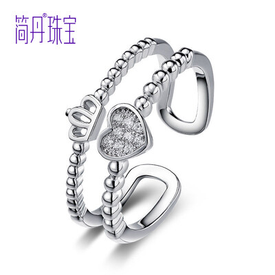 

Jane Dan JIandan 925 Silver Ring Women Japan and South Korea Fashion Silver Open Cuffs Index finger ring knuckle ring mouth ring