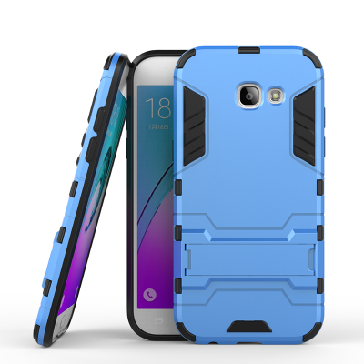 

Blue Slim Robot Armor Kickstand Shockproof Hard Rugged Rubber Back Case For SAMSUNG GALAXY A5 2017/A520