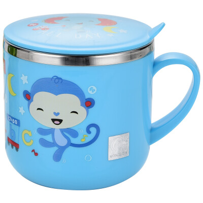 

The United States Fisher-Price baby warm water cup baby single handle training drink cup with lid 270ML blue