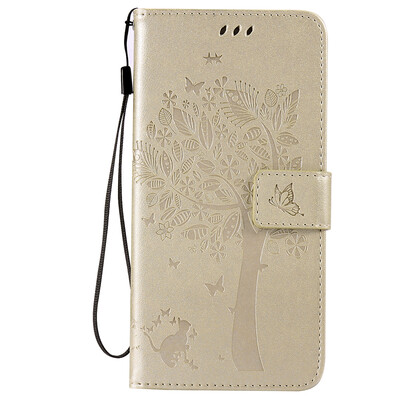 

Gold Tree Design PU Leather Flip Cover Wallet Card Holder Case for IPHONE 6 PLUS