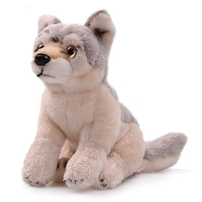 

National Geographic (NATIONALGEOGRAPHIC) North American series animal doll plush toy simulation model children's baby animal world ornaments wolf 6 inch