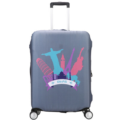

Aihuashi oiwas 24-inch suitcase protection sets of trolley case suitcase dustproof holster stretch thickening wear 1331 gray