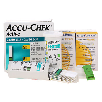 

Roche roche blood sugar test paper Luo Kang full dynamic type 100 pieces for less than 6 months