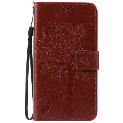 

Brown Tree Design Кожа PU флип крышки Кошелек Карты Держатель чехол для HUAWEI MATE S