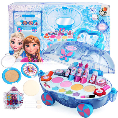 

Disney Disney Princess Детские косметика макияж коробка люкс, нетоксичный моечные косметики девушка игрушки играть дома ледяная принцесса макияж автомобиль