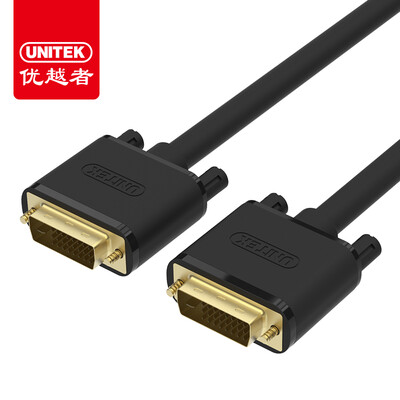 

UNITEK DVI cable dvi-d cable 10 meters 24 1 computer connected display TV line dual channel public to public high-definition digital video cable Y-C211C