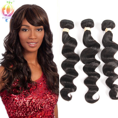 

8-28Inch 8A Indian Loose Wave Curly Human Hair Extension 3Bundles New Loose Waves Human Virgin Hair Bundles