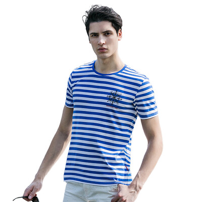 

Pioneer Pioneer Camp Short Sleeve T-Shirt Men's Cotton Comfort Sleeve T-Shirt 677023 Blue and White Cross