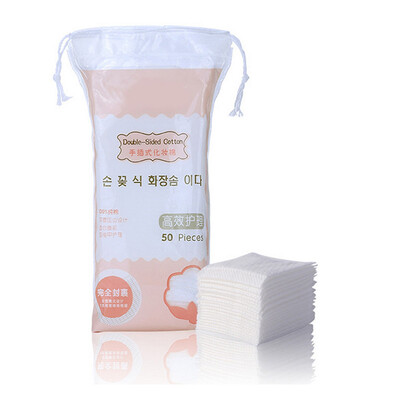 

Bancheon skin-friendly soft spunlace non-woven fabric cotton disposable wash towel thin section makeup remover cotton 50 portable bag