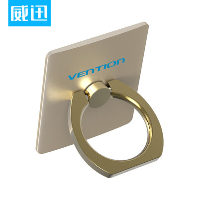 

Wei Xun VENTION Apple 6s mobile phone ring stent stickers creative desktop lazy finger ring buckle flat phone frame universal metal gold KBEG0