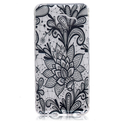 

Black Rose Pattern Soft Thin TPU Rubber Silicone Gel Case Cover for SAMSUNG Galaxy A3 2016/A310