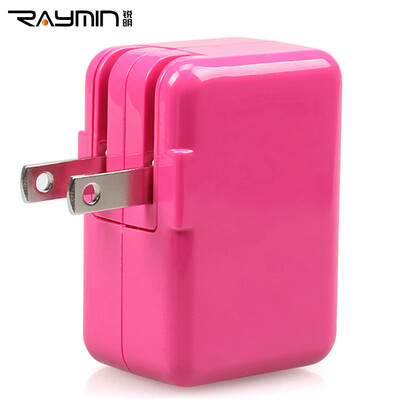 

Руи Мин RM814PK адаптер питания USB портативный телефон зарядные устройства быстрой зарядки порт 5V2.1A назначения один розовый
