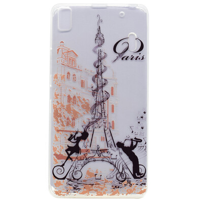 

Music tower Pattern Soft Thin TPU Rubber Silicone Gel Case Cover for Lenovo K3 NoteA7000