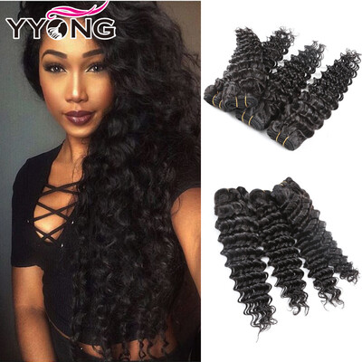 

Brazilian Deep Wave Virgin Hair 4Pcs 8A Grade Virgin Unprocessed Human Hair Wet And Wavy Virgin Brazilian Hair 4 Bundles
