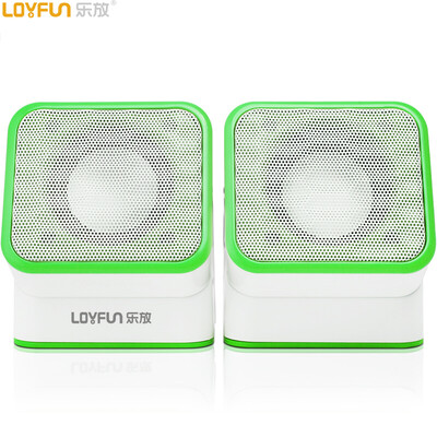 

Le LOYFUN LF-809S 20-channel mini audio subwoofer USB multimedia computer desktop audio green
