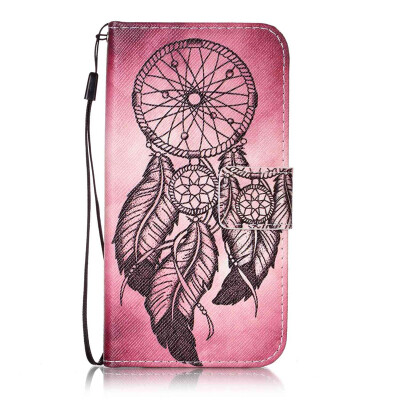 

Maroon Wind Chimes Design PU Leather Flip Cover Wallet Card Holder Case for Google Pixel