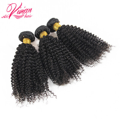 

8A Peruvian Virgin Hair Kinky Curly 3PCS Mink Peruvian Virgin Hair Extension Peruvian Kinky Curly Hair VIVIAN Hair Products