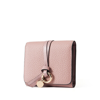 

LANVERA wallet women short Europe and the United States mini coin purse head cowhide wallet L6603 bare powder