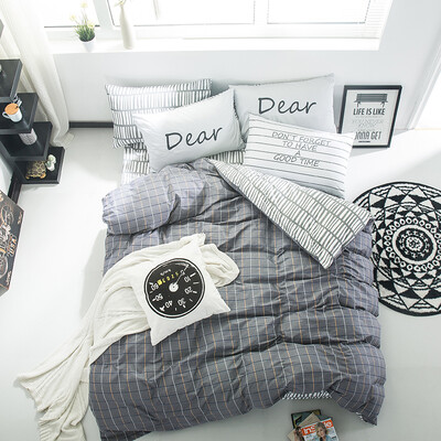 

Jiuzhou deer suite home textiles cotton bedding twill printing four sets of bed sheets quilt simple up to 15 18 m bed 200 230cm