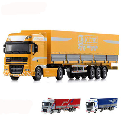 

Jingdong Supermarket] Kaidiwei Alloy Engineering Vehicle Model 1: 50 Cloak Flatbed Car Boys Toys (Color Random) 625044