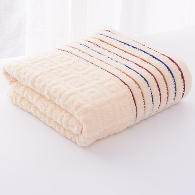 

Grace towel home textiles cotton water soft back trip lattice bath towel red 132 64cm