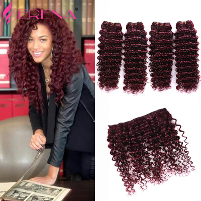 

Hot Rosa Queen Burgundy Mongolian Loose Deep Wave 99j Deep Wave Hair 4 Bundles Human Hair Extensions 99J Hair Weave Deep Curly