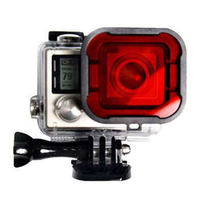 

KYOTSU King GoPro hero4 / 3 + 40 meters waterproof shell dedicated underwater diving filter red