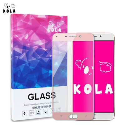 

КОЛА OP R9 Plus закаленного стекла крышка полноэкранная пленка пленки экрана 6,0 дюймов розового золота