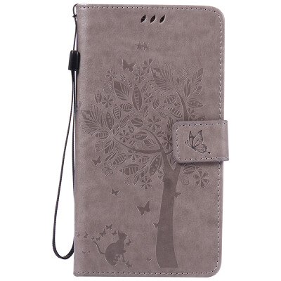 

Gray Tree Design PU Leather Flip Cover Wallet Card Holder Case for HUAWEI MATE 8