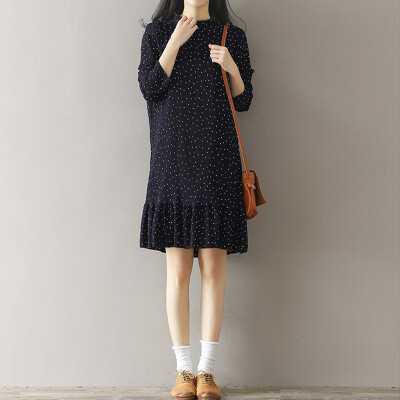 

CITYPLUS Chiffon Loose Dots Dress--CWQZ172250