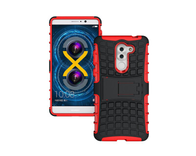 

Huawei honor 6X CaseGangxun Heavy Duty Armor Dual Layer Rugged Hybrid Hard Shockproof Case with Kickstand for Huawei honor 6X Cove