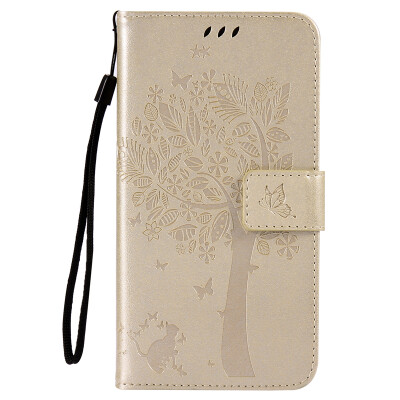 

Gold Tree Design Кожа PU флип крышки Кошелек Карты Держатель чехол для LG G4