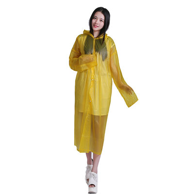 

Xianfenglian Semitransparent Thicken Non-disposable Raincoat Waterproof Hiking Tour Hooded Rain Coat